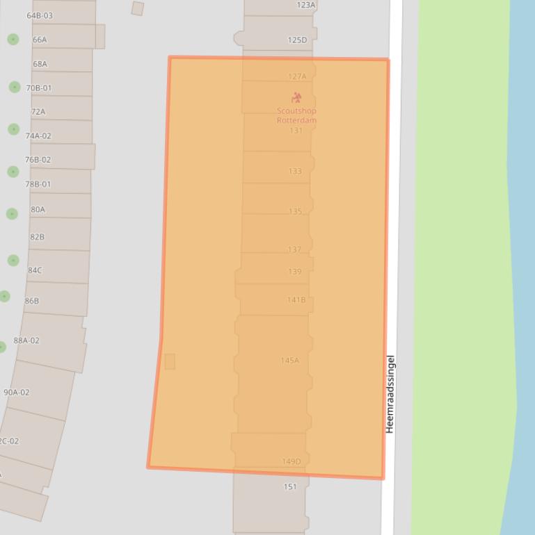 Kaart van postcodegebied 3022CD.