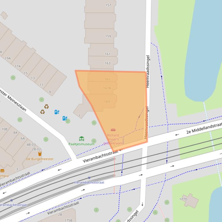 Kaart van postcodegebied 3022CG.