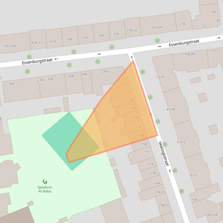 Kaart van postcodegebied 3022DP.
