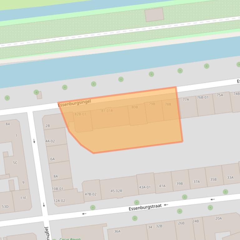 Kaart van postcodegebied 3022ED.