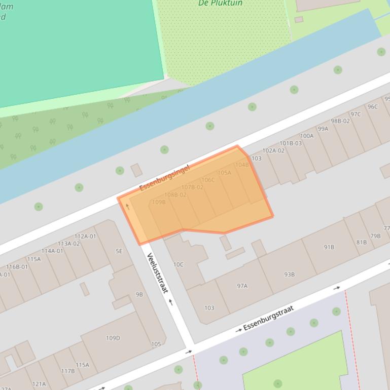 Kaart van postcodegebied 3022EH.