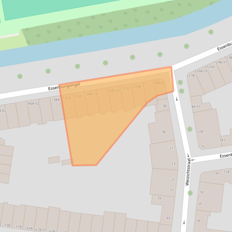 Kaart van postcodegebied 3022EL.