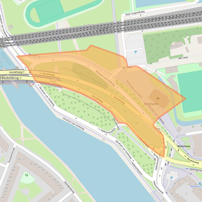 Kaart van postcodegebied 3022EP.