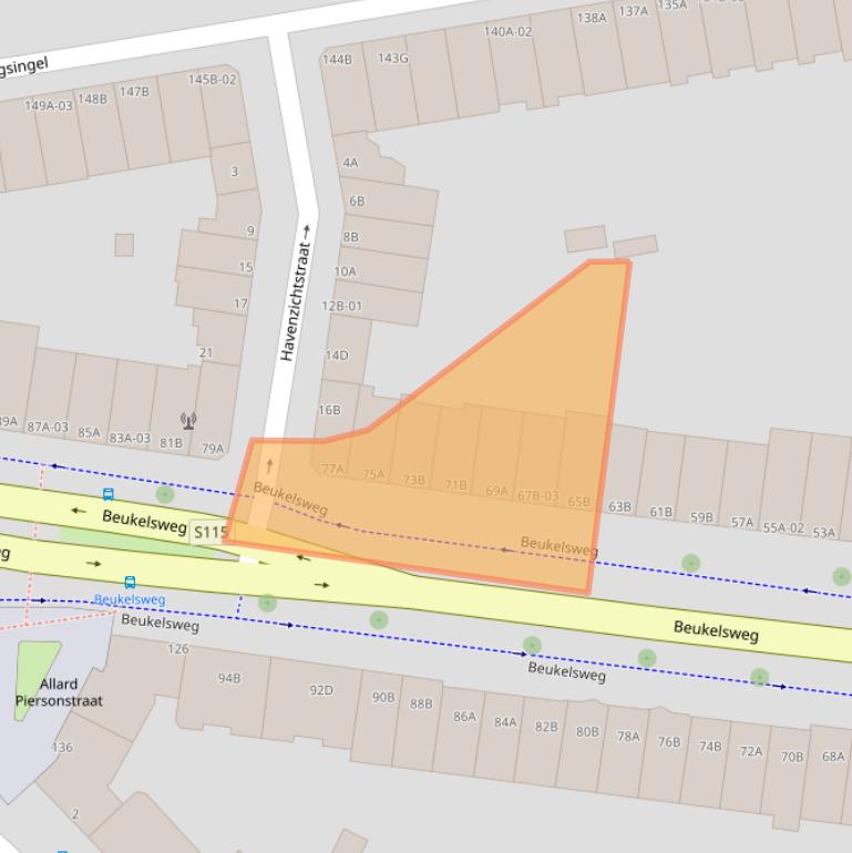 Kaart van postcodegebied 3022GE.