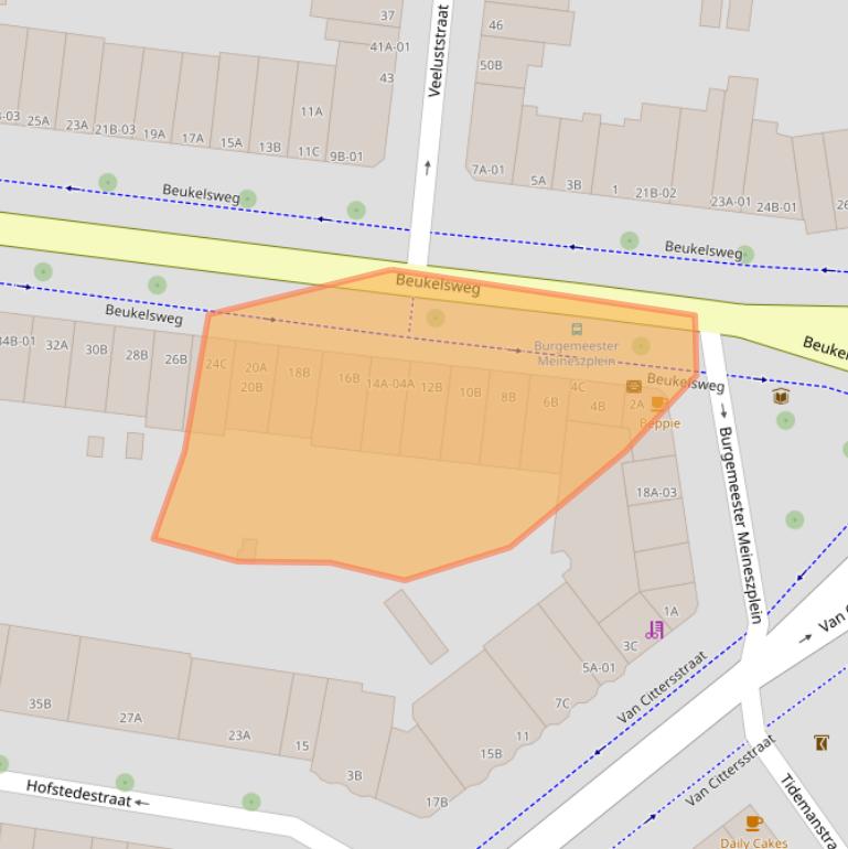 Kaart van postcodegebied 3022GH.