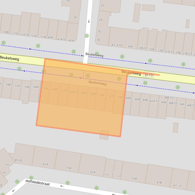 Kaart van postcodegebied 3022GK.