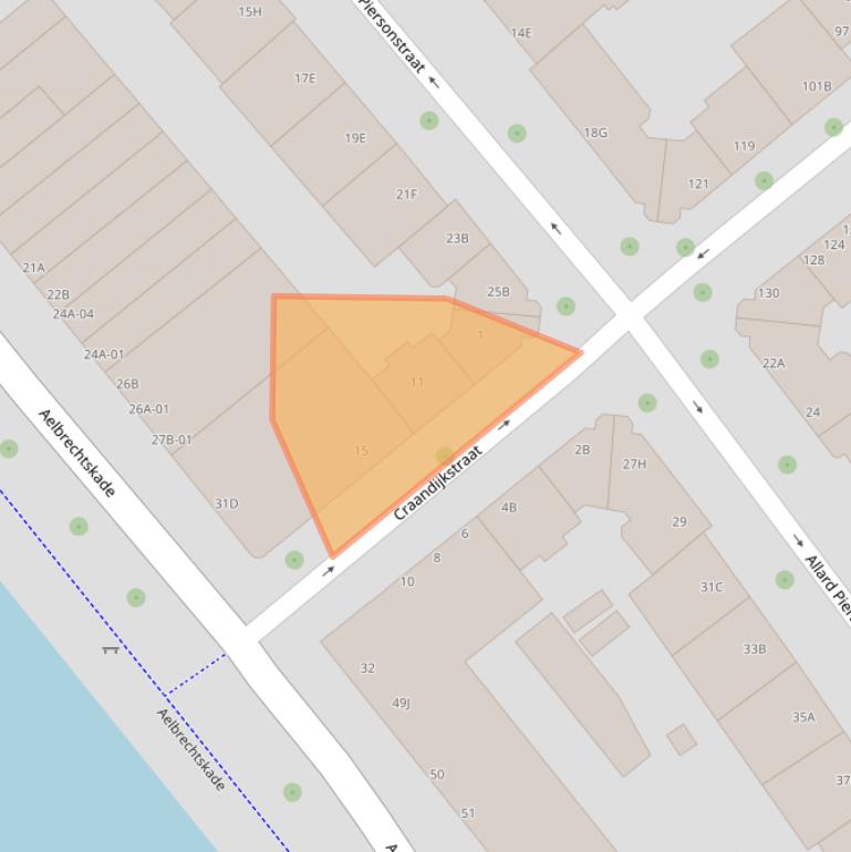 Kaart van postcodegebied 3022HT.