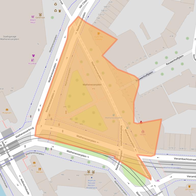 Kaart van postcodegebied 3022LC.