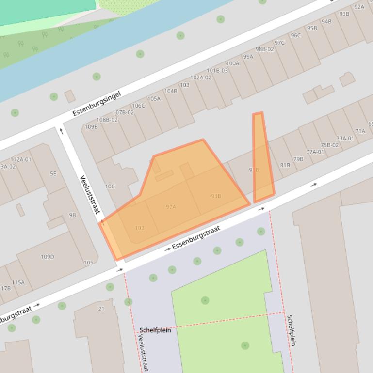 Kaart van postcodegebied 3022MG.