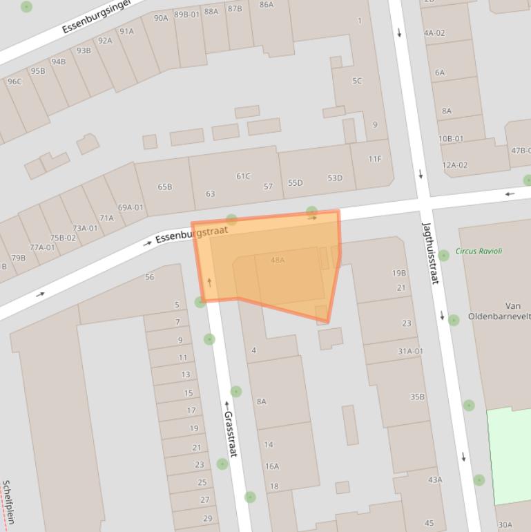 Kaart van postcodegebied 3022MP.