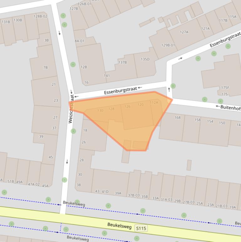 Kaart van postcodegebied 3022MT.