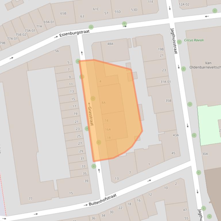 Kaart van postcodegebied 3022PL.