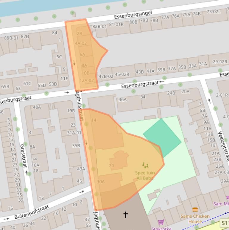 Kaart van postcodegebied 3022PR.