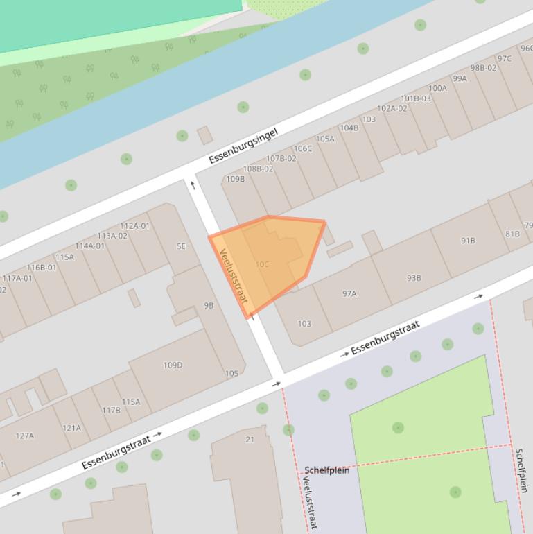 Kaart van postcodegebied 3022PW.