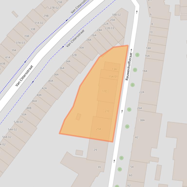 Kaart van postcodegebied 3022RK.