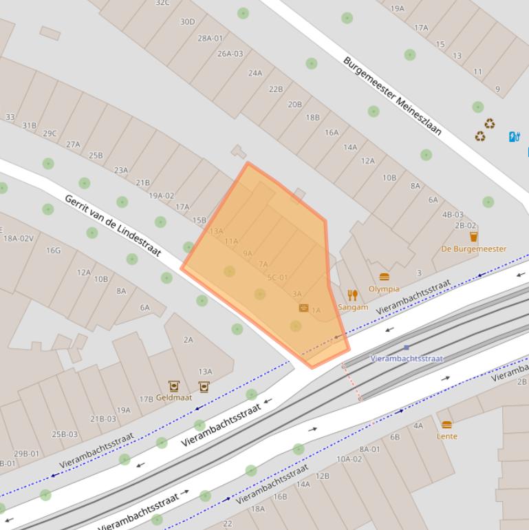 Kaart van postcodegebied 3022TA.