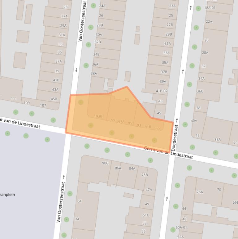 Kaart van postcodegebied 3022TH.