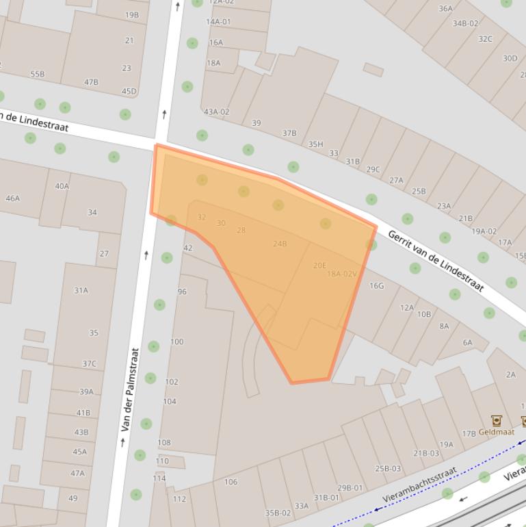 Kaart van postcodegebied 3022TL.