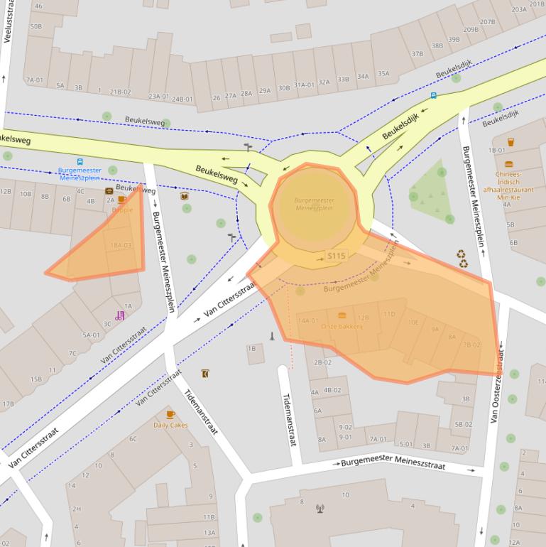 Kaart van postcodegebied 3022XB.