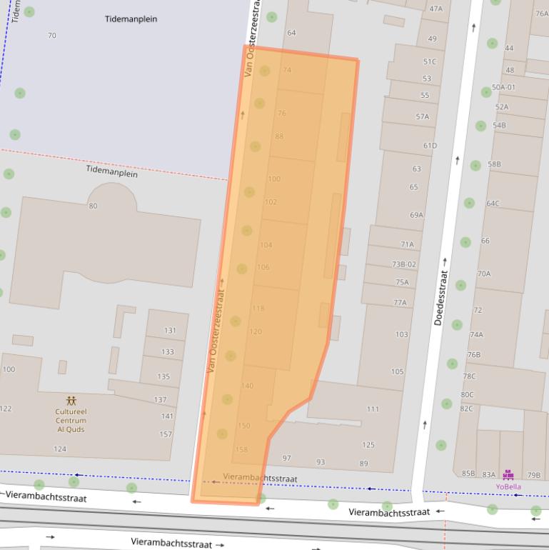 Kaart van postcodegebied 3022XS.
