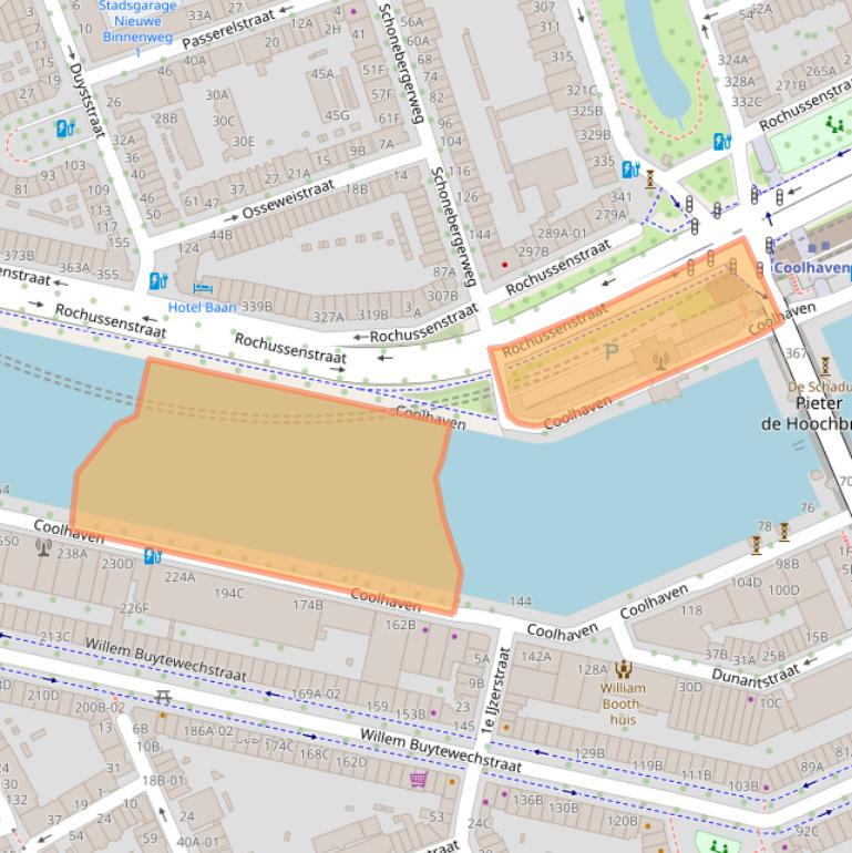 Kaart van postcodegebied 3023BA.