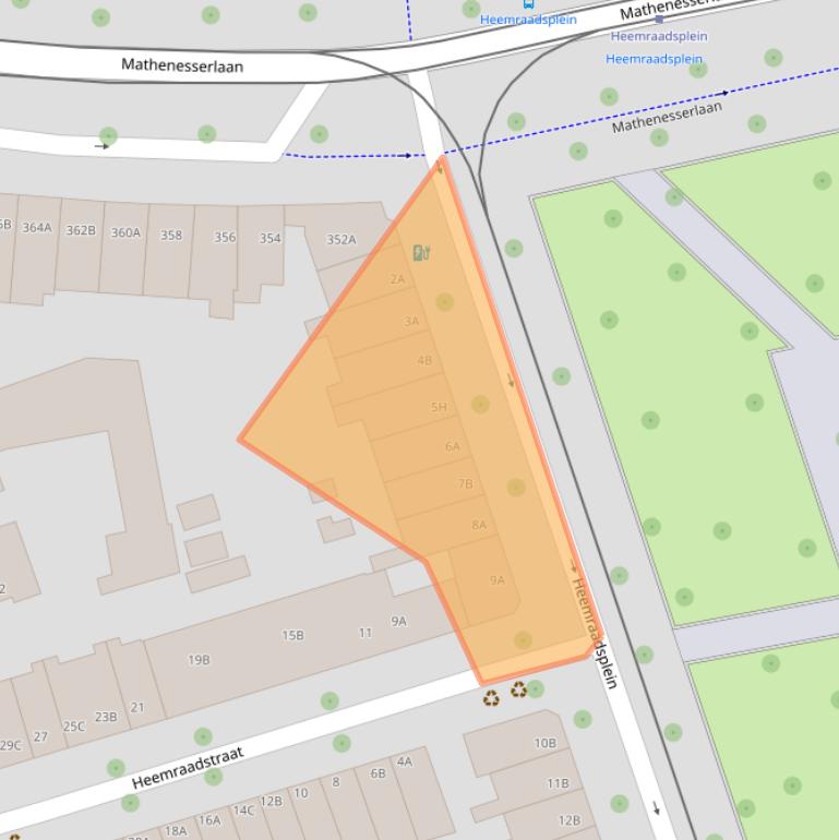 Kaart van postcodegebied 3023BC.