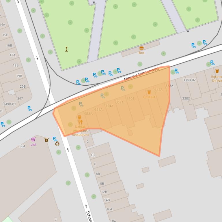 Kaart van postcodegebied 3023ES.