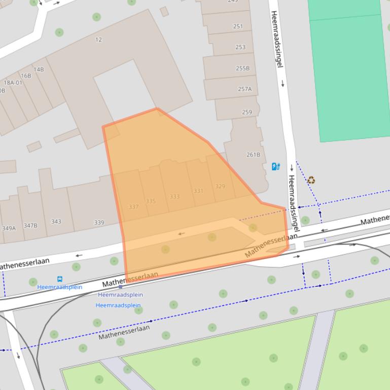 Kaart van postcodegebied 3023GA.