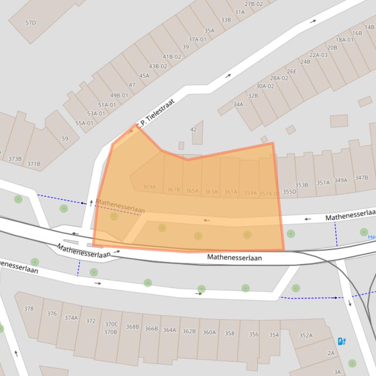 Kaart van postcodegebied 3023GC.