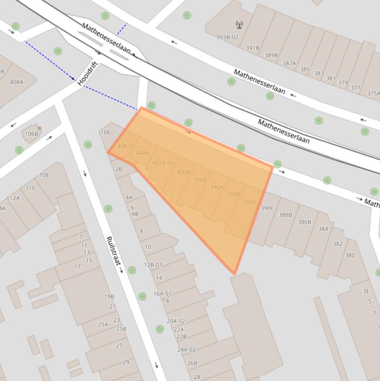 Kaart van postcodegebied 3023HD.