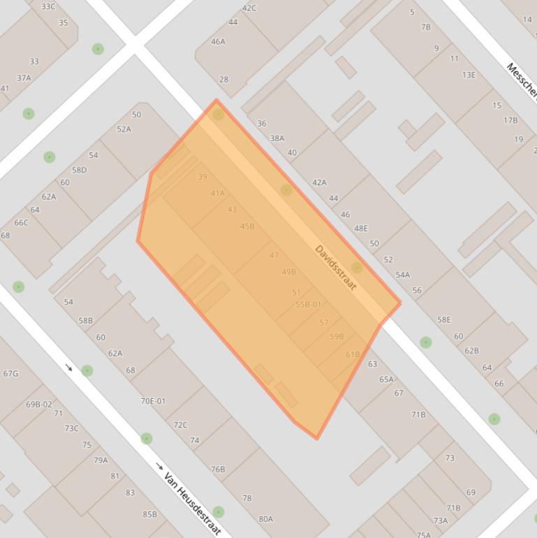 Kaart van postcodegebied 3023KB.
