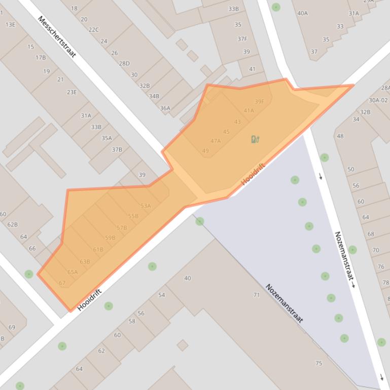 Kaart van postcodegebied 3023KH.