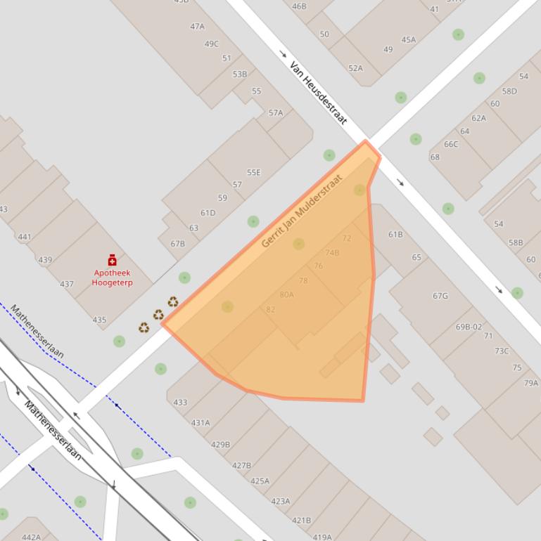 Kaart van postcodegebied 3023RK.