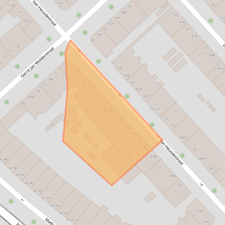 Kaart van postcodegebied 3023RR.