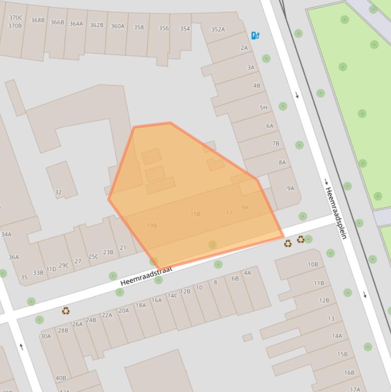 Kaart van postcodegebied 3023VA.