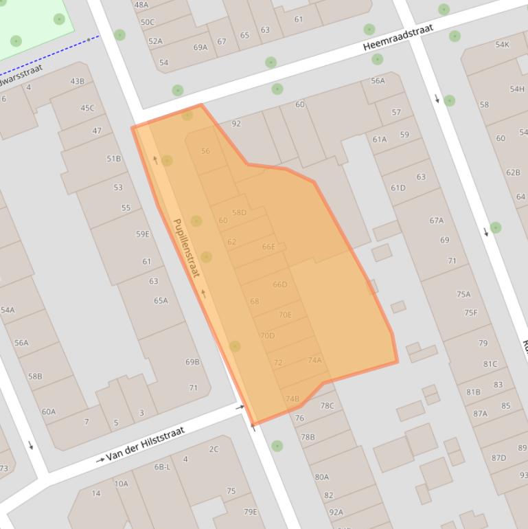 Kaart van postcodegebied 3023VW.