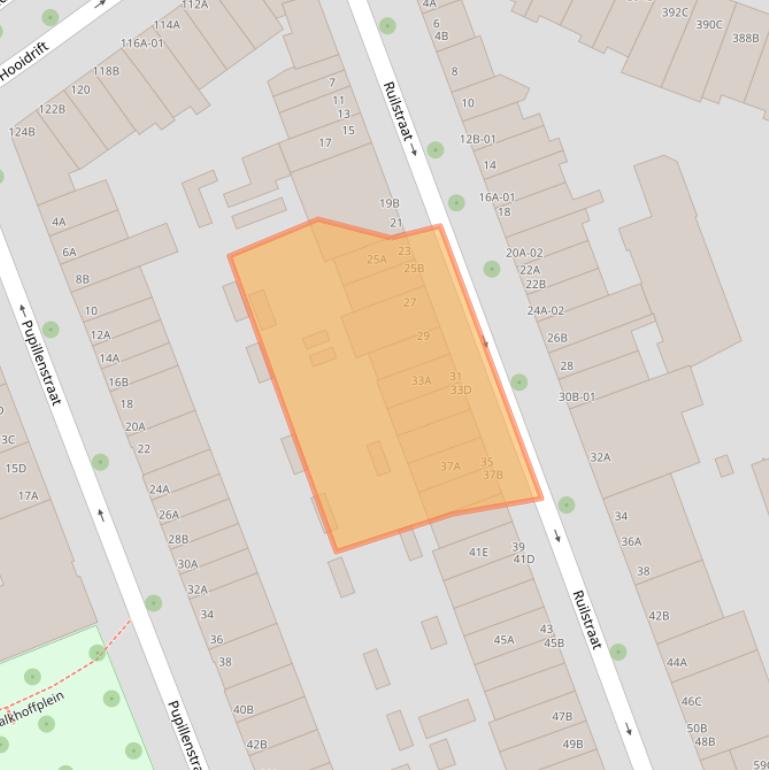 Kaart van postcodegebied 3023XK.