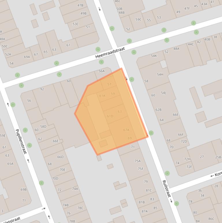 Kaart van postcodegebied 3023XM.