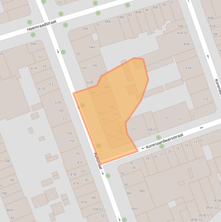 Kaart van postcodegebied 3023XW.
