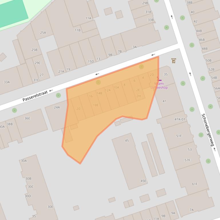 Kaart van postcodegebied 3023ZC.