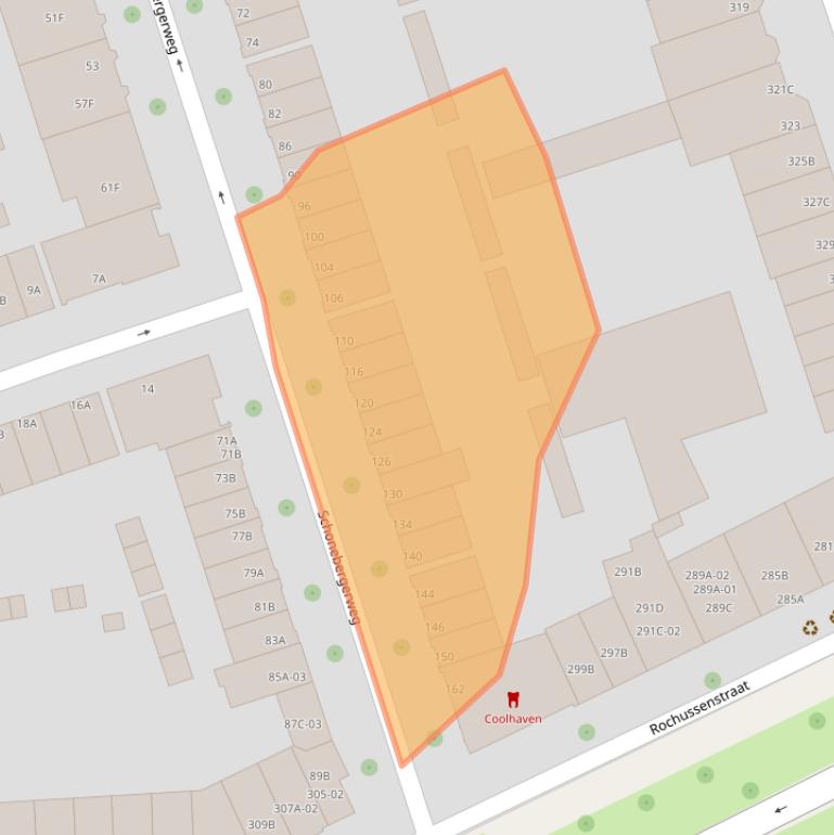 Kaart van postcodegebied 3023ZP.