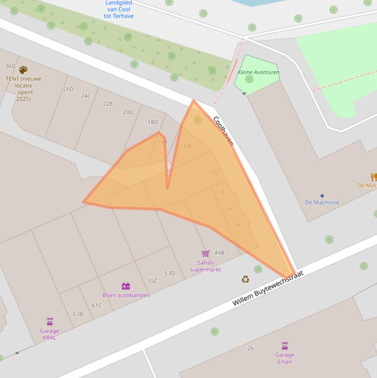 Kaart van postcodegebied 3024AA.