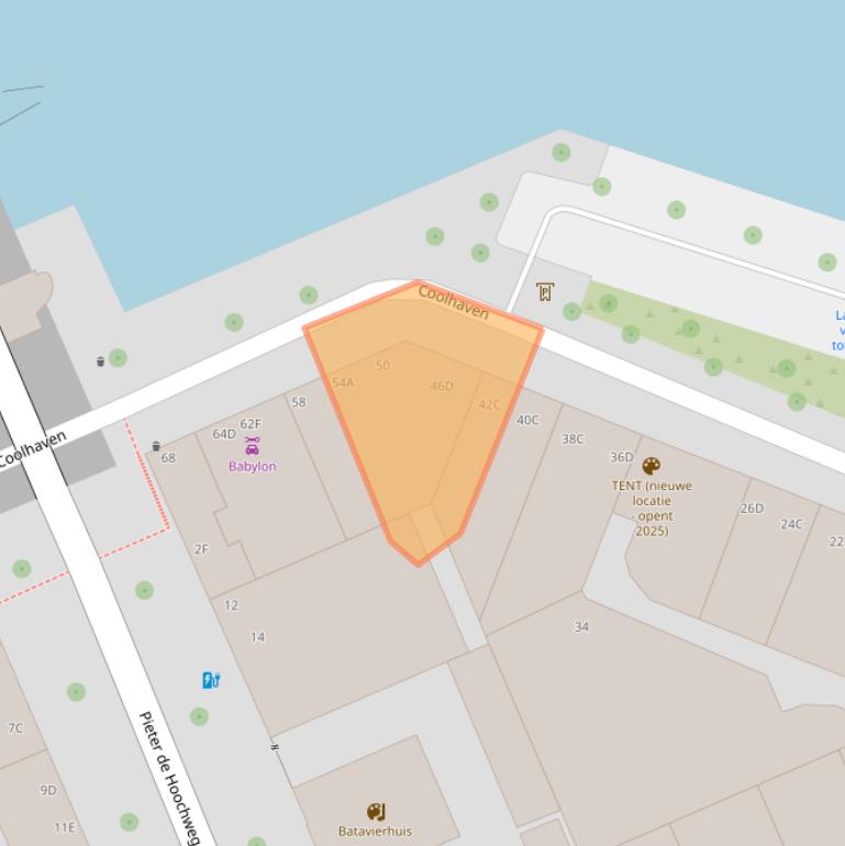 Kaart van postcodegebied 3024AD.