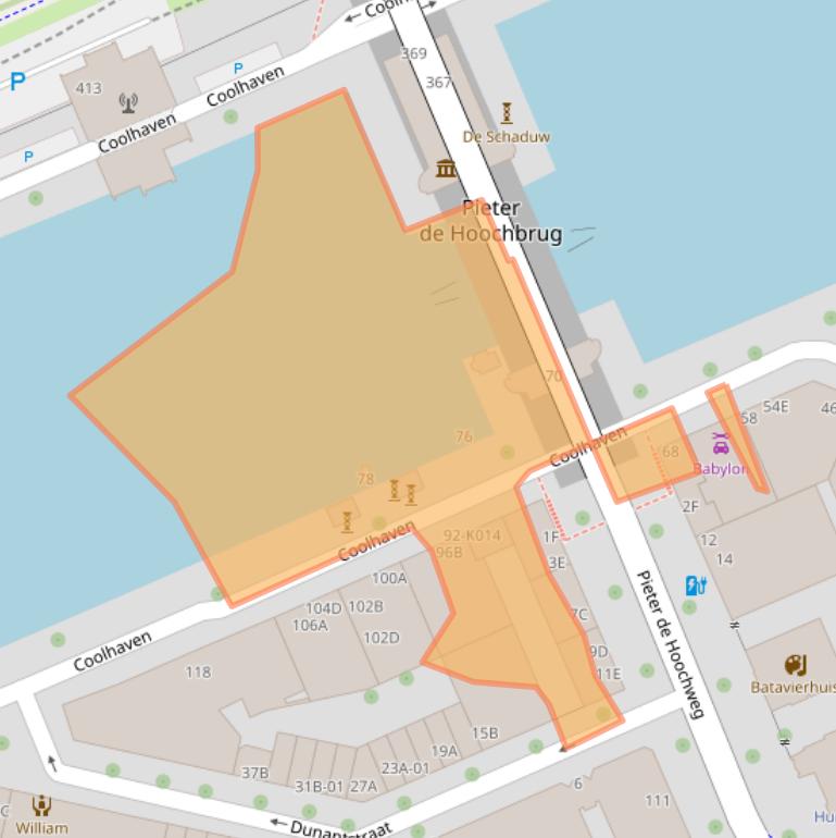 Kaart van postcodegebied 3024AG.