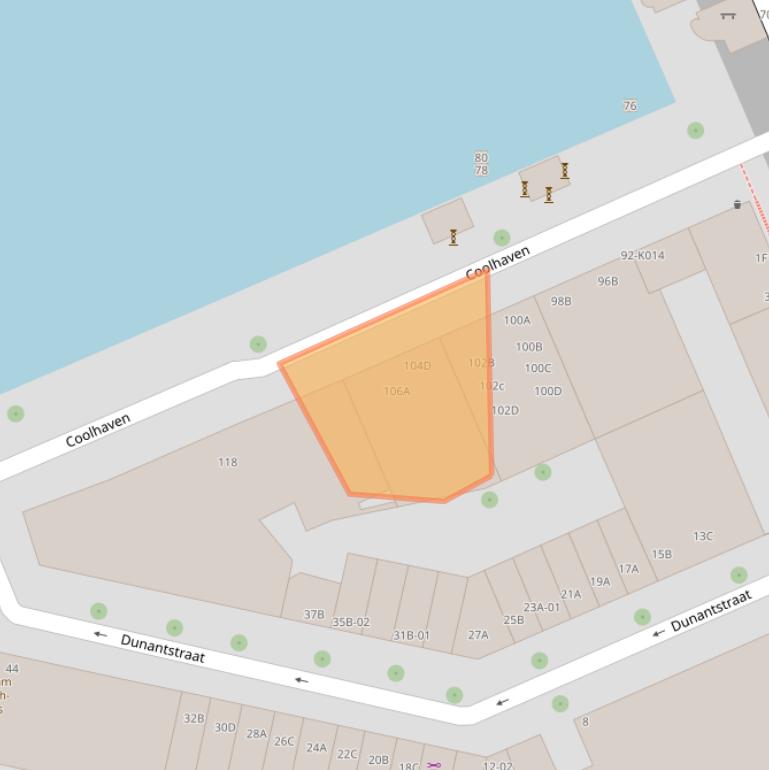 Kaart van postcodegebied 3024AJ.