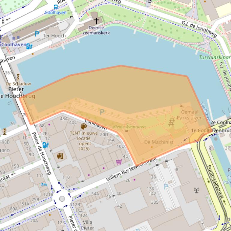 Kaart van postcodegebied 3024BK.