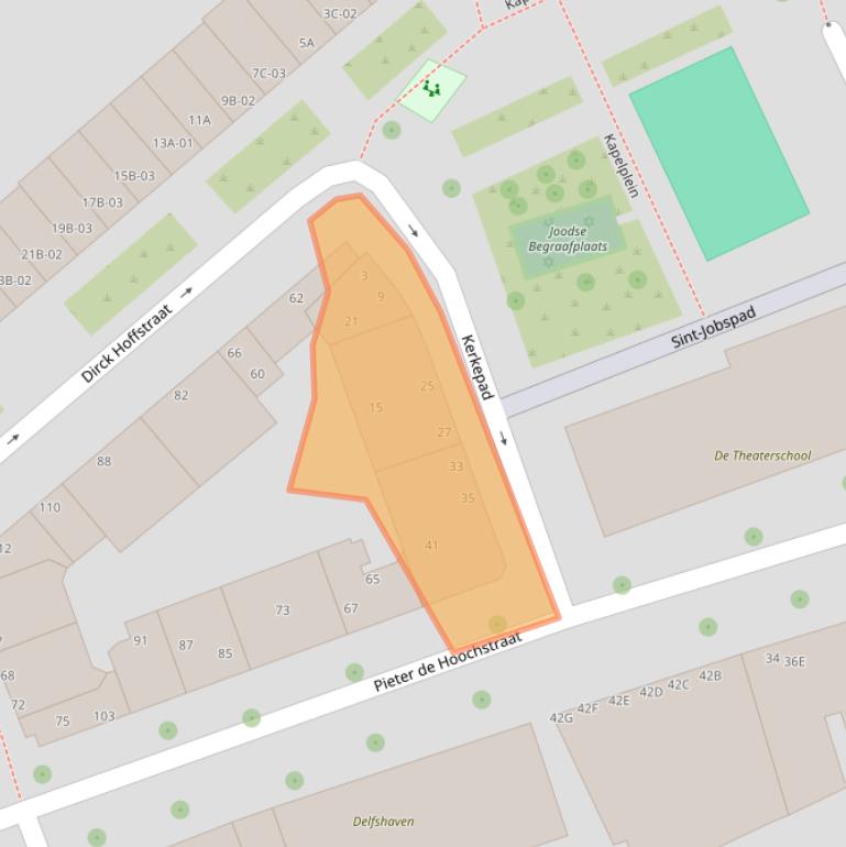 Kaart van postcodegebied 3024CJ.