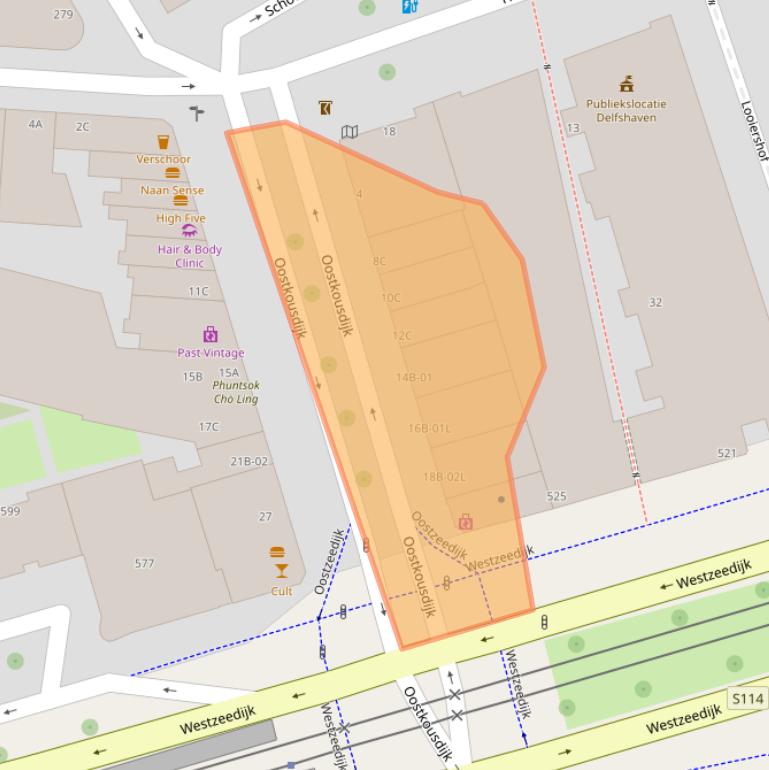 Kaart van postcodegebied 3024CM.