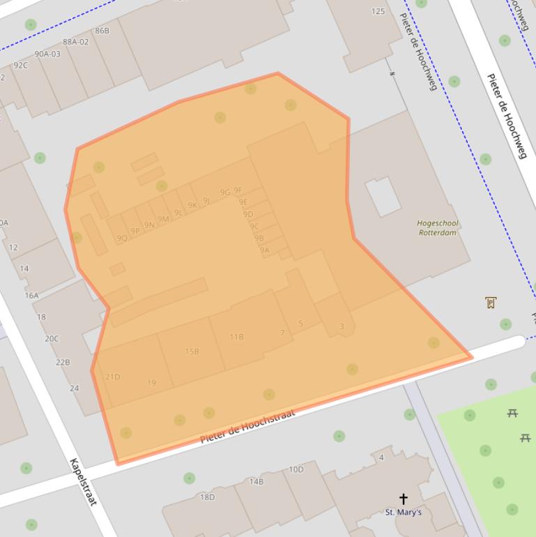 Kaart van postcodegebied 3024CN.