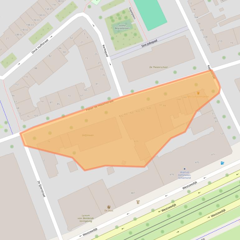 Kaart van postcodegebied 3024CS.